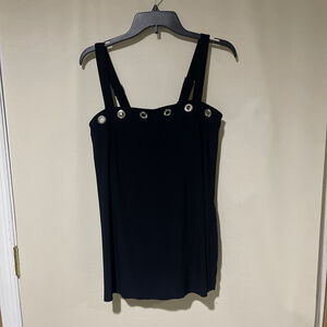 Magicsuit Black One Piece Swimsuit Silver Grommets US 10